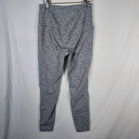 Spyder Active Leggings Medium Women’s Gray Print High Waist Stretch - Picture 2 of 11